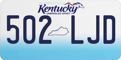 KY license plate 502LJD