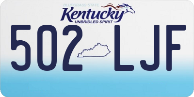 KY license plate 502LJF