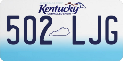 KY license plate 502LJG