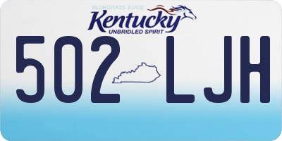 KY license plate 502LJH