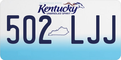 KY license plate 502LJJ