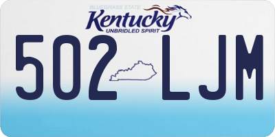 KY license plate 502LJM