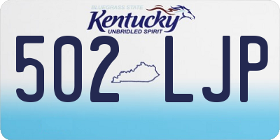 KY license plate 502LJP