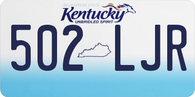 KY license plate 502LJR