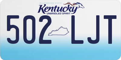 KY license plate 502LJT
