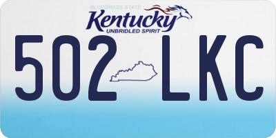KY license plate 502LKC