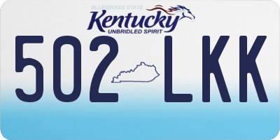 KY license plate 502LKK
