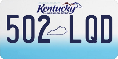 KY license plate 502LQD