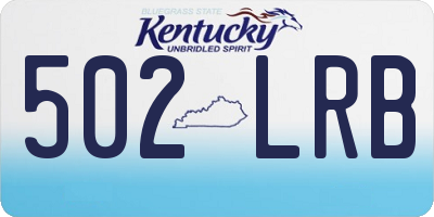 KY license plate 502LRB
