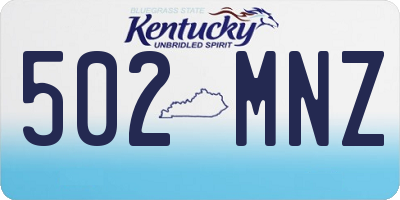 KY license plate 502MNZ