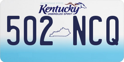 KY license plate 502NCQ