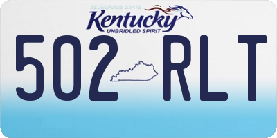 KY license plate 502RLT