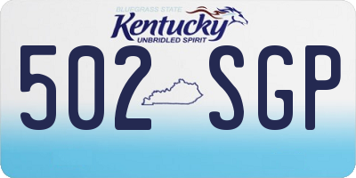 KY license plate 502SGP