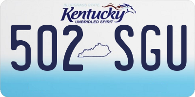 KY license plate 502SGU