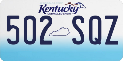 KY license plate 502SQZ