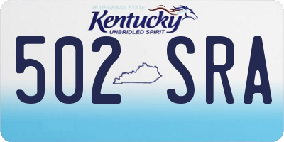 KY license plate 502SRA