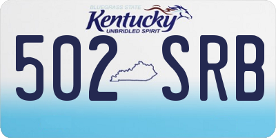 KY license plate 502SRB