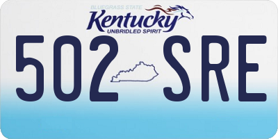 KY license plate 502SRE