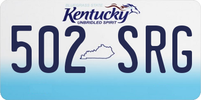 KY license plate 502SRG