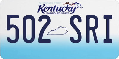 KY license plate 502SRI