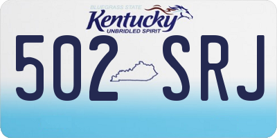 KY license plate 502SRJ