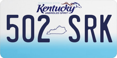 KY license plate 502SRK