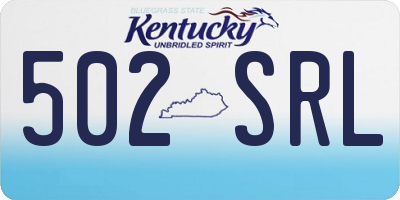 KY license plate 502SRL
