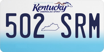 KY license plate 502SRM