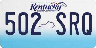 KY license plate 502SRQ
