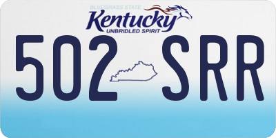 KY license plate 502SRR