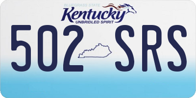 KY license plate 502SRS
