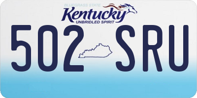KY license plate 502SRU