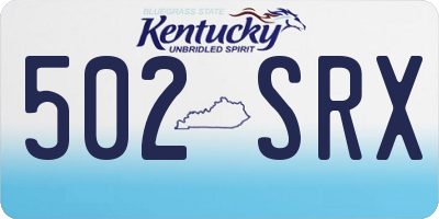KY license plate 502SRX