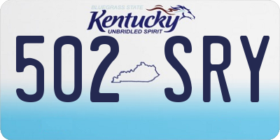 KY license plate 502SRY