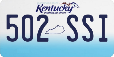 KY license plate 502SSI