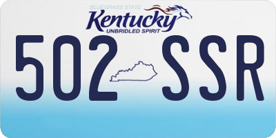 KY license plate 502SSR
