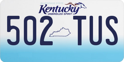 KY license plate 502TUS