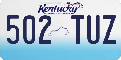 KY license plate 502TUZ