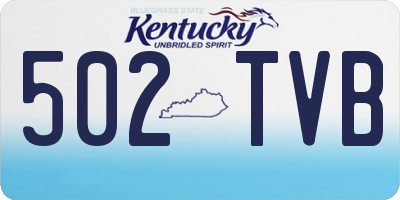 KY license plate 502TVB