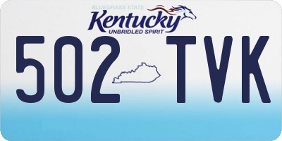 KY license plate 502TVK