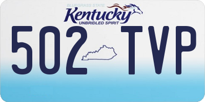 KY license plate 502TVP