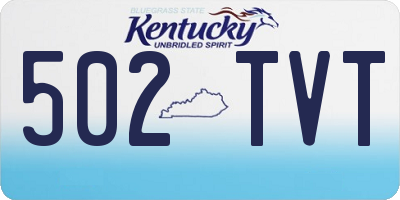 KY license plate 502TVT