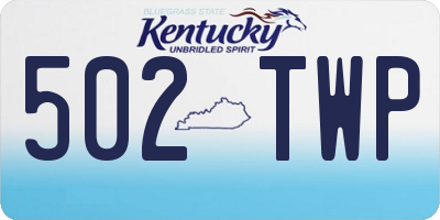 KY license plate 502TWP