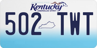 KY license plate 502TWT