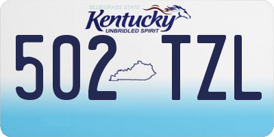 KY license plate 502TZL
