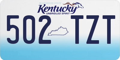 KY license plate 502TZT