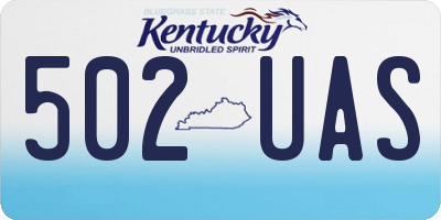 KY license plate 502UAS