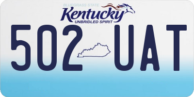 KY license plate 502UAT