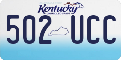 KY license plate 502UCC