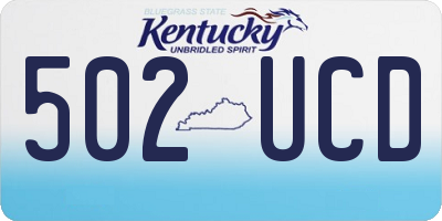 KY license plate 502UCD